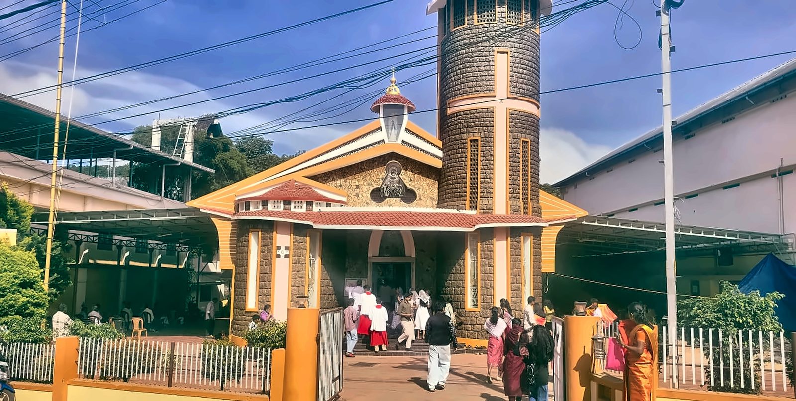Lourdes Church Kumily entrance